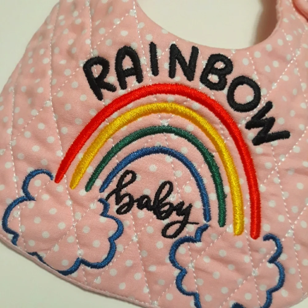 (New) Rainbow Baby Bib